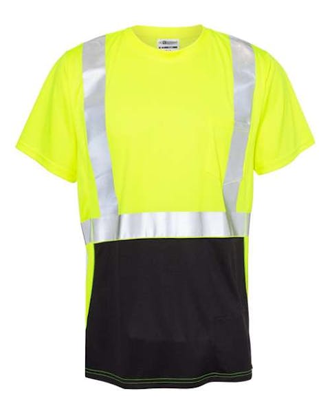 Kishigo 9162 Black Bottom Class 2 T-Shirt - Ninja Transfers