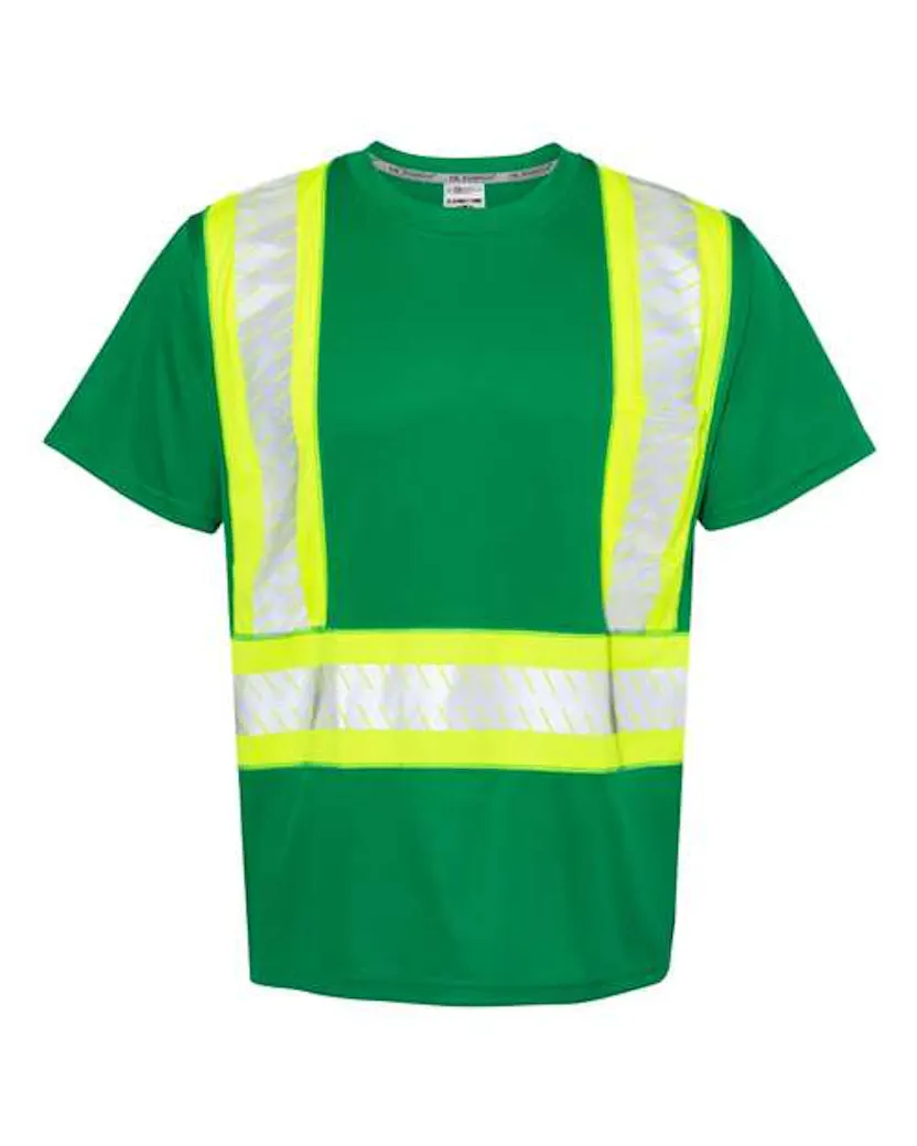 Kishigo B200 - 204 EV Series Enhanced Visibility Contrast Pocket T-Shirt - Ninja Transfers