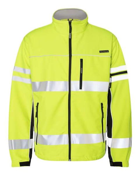 Kishigo JS137 - 138 Premium Black Series Class 3 Soft Shell Jacket - Ninja Transfers
