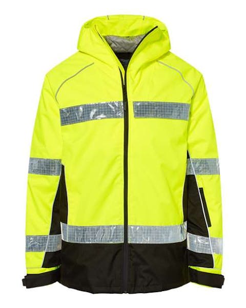 Kishigo JS152 Premium Brilliant Series Class 3 Pro Parka - Ninja Transfers