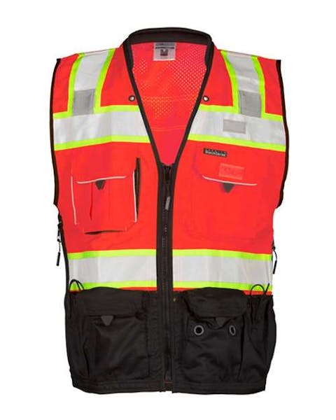 Kishigo S5002 - 5003 Premium Black Series Surveyors Vest - Ninja Transfers
