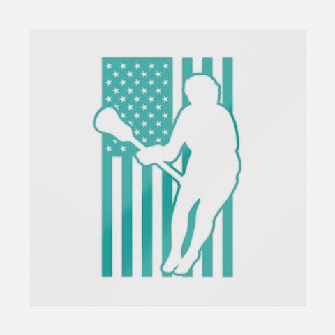 Lacrosse Flag - Ninja Transfers