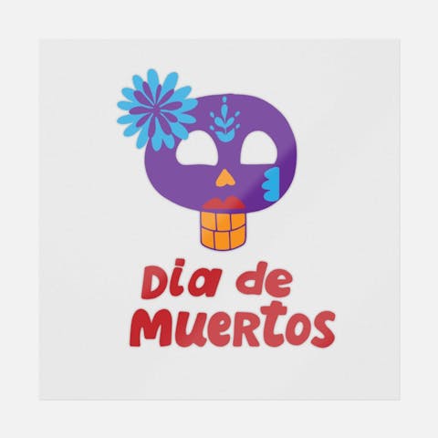 Lady Sugar Skull Purple - Ninja Transfers