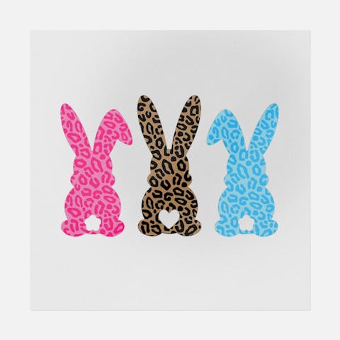 Leopard Print Bunnies - Ninja Transfers