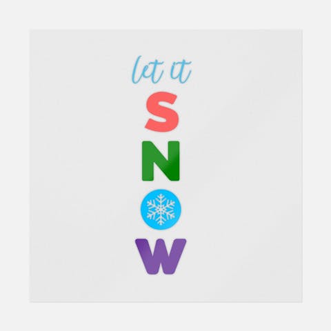 Let It Snow Simple - Ninja Transfers