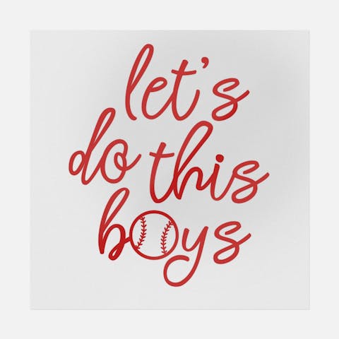 Let's Do This Boys Cursive - Ninja Transfers