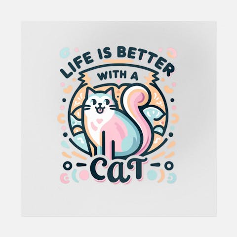 Life Is Better With A Cat - Ninja Transfers