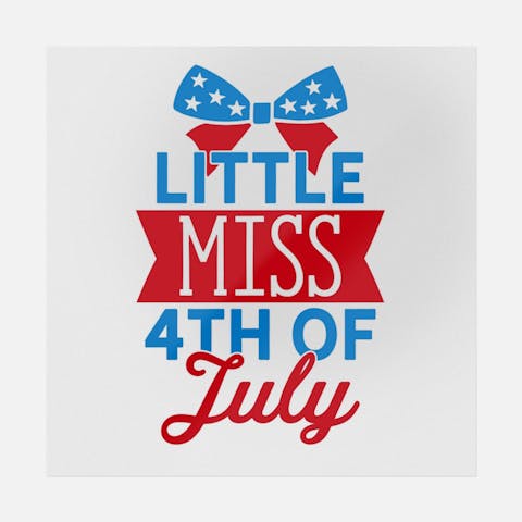 Little Miss 4th Of July - Ninja Transfers