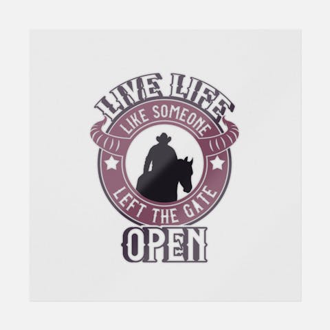 Live Life Like Someone Left The Gate Open - Ninja Transfers