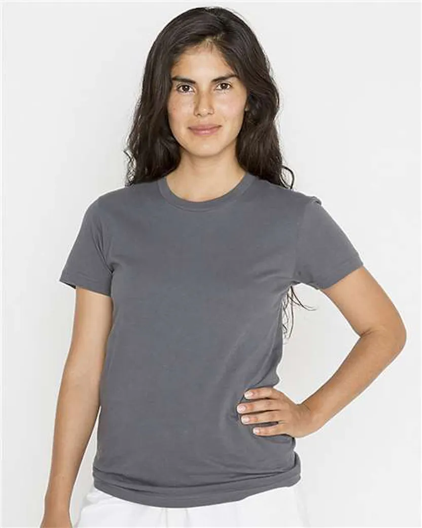 Los Angeles Apparel 21002 USA - Made Women's Fine Jersey T-Shirt - Ninja Transfers