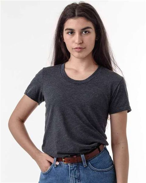 Los Angeles Apparel FF3001 USA - Made Women's 50/50 T-Shirt - Ninja Transfers
