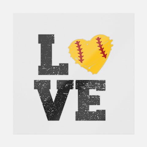 Love Softball - Ninja Transfers