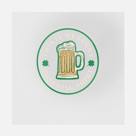 Lucky Drinking Shirt - Ninja Transfers