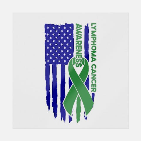Lymphoma Flag - Ninja Transfers