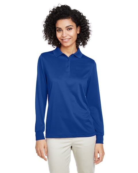 Polo de manga larga Harriton M348LW Advantage Snag Protection Plus IL para mujer