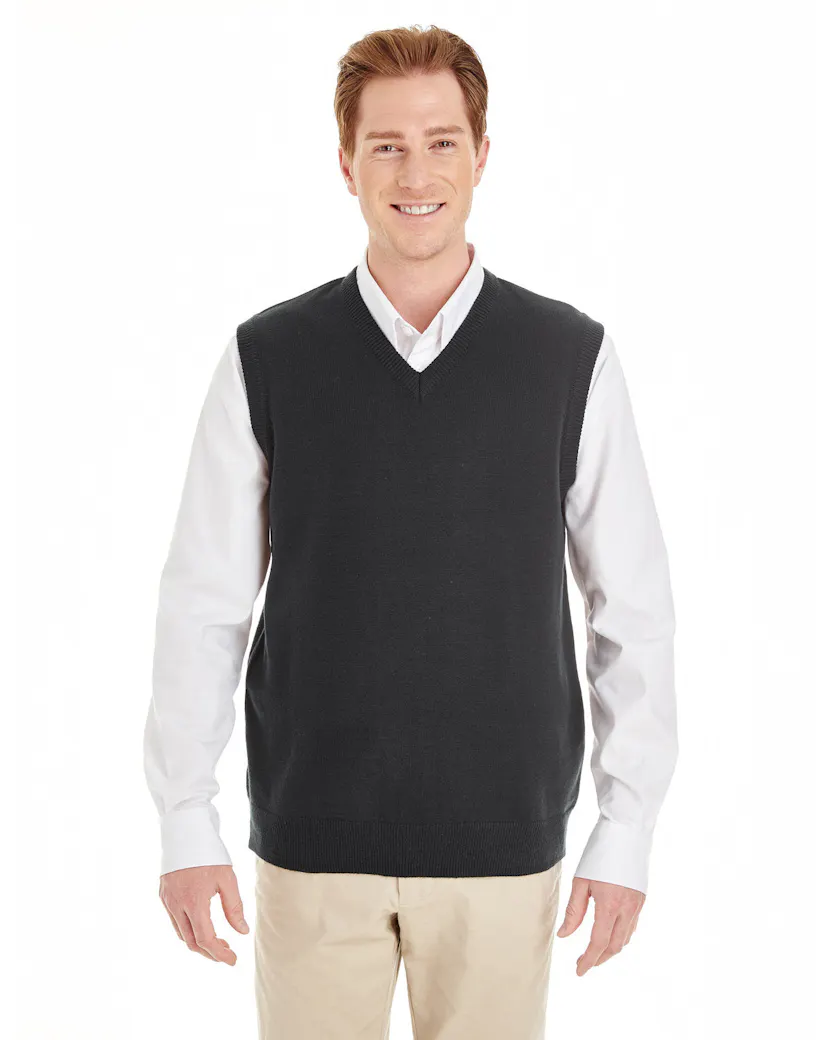 Harriton M415 Men's Pilbloc V-Neck Sweater Vest
