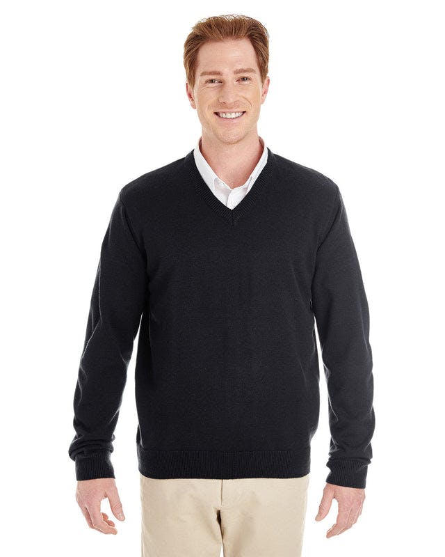 Harriton M420 Men's Pilbloc V-Neck Sweater