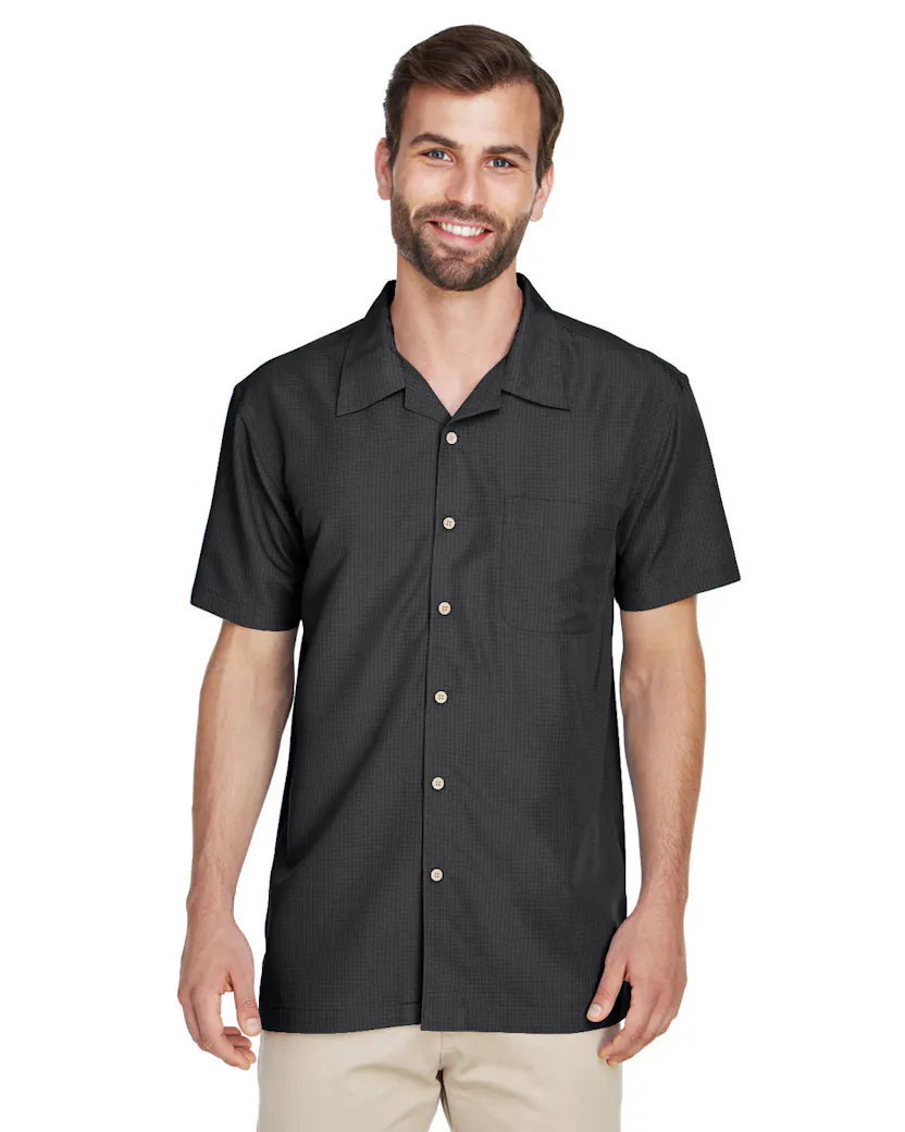 Harriton M560 Men's Barbados Textured CampShirt
