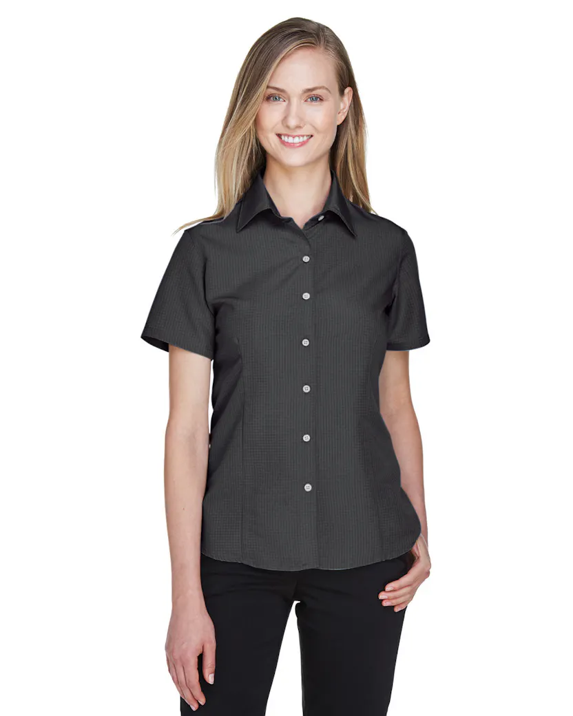 Harriton M560W Ladies' Barbados Textured CampShirt