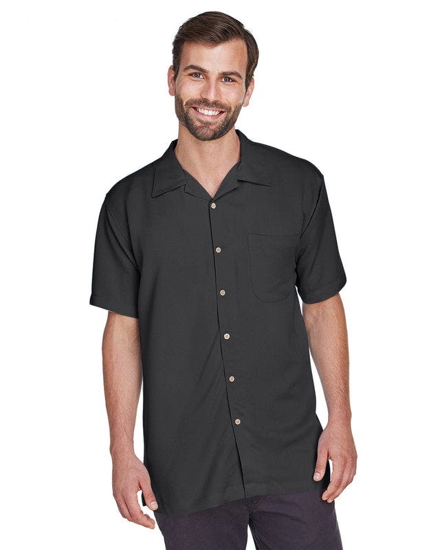 Harriton M570 Hombres Bahama Cord Camp Shirt