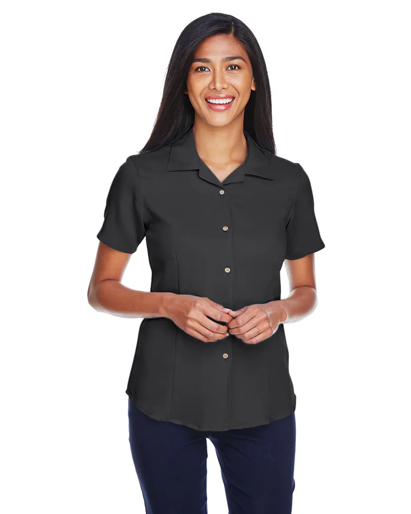 Harriton M570W Ladies' Bahama Cord CampShirt