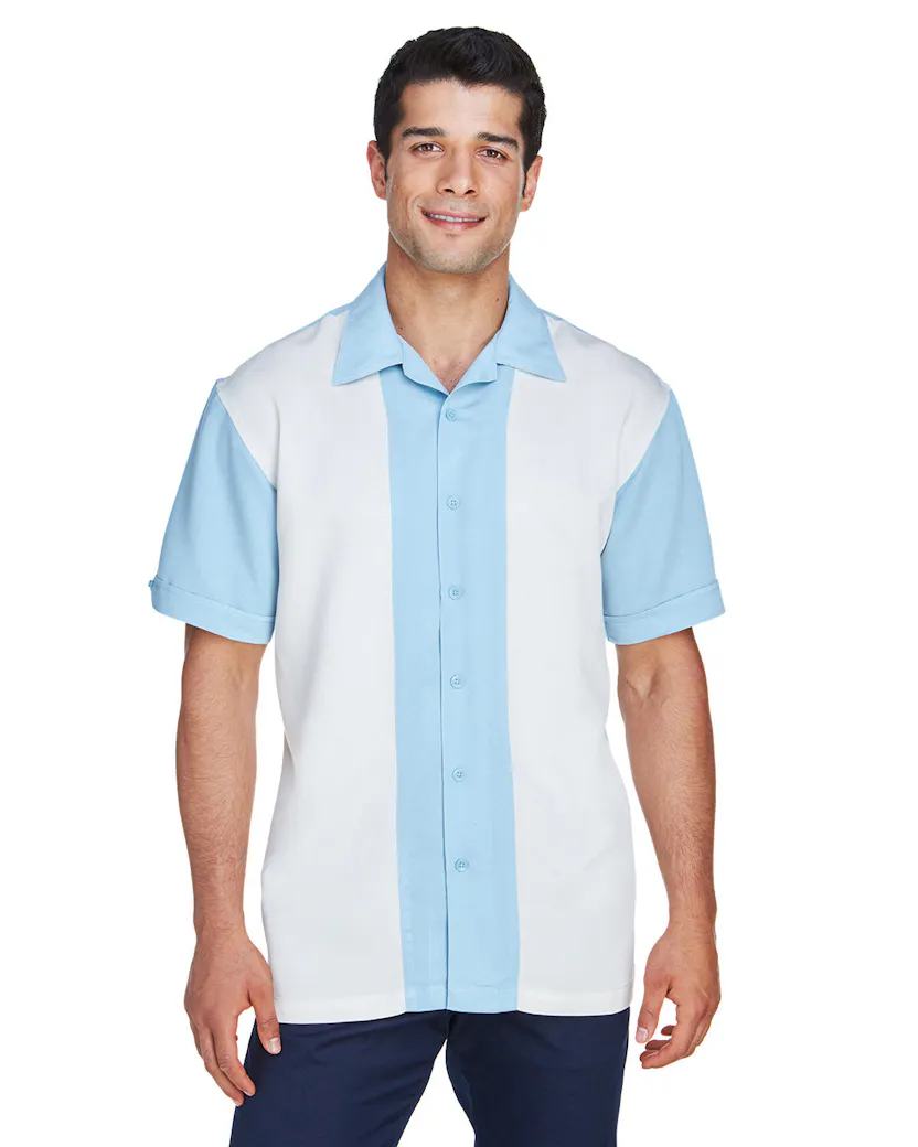 Harriton M575 Men's Two-Tone Bahama Cord Camp Shirt