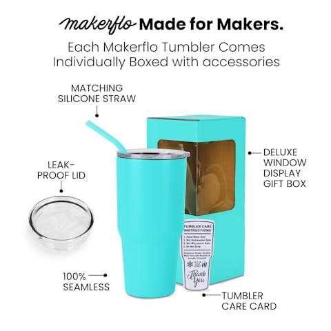 Powder Coated Tumbler 10 Pack