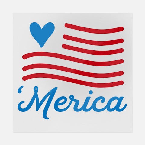 Merican Flag - Ninja Transfers