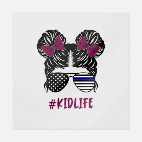 Messy Bun Kid Life - Ninja Transfers