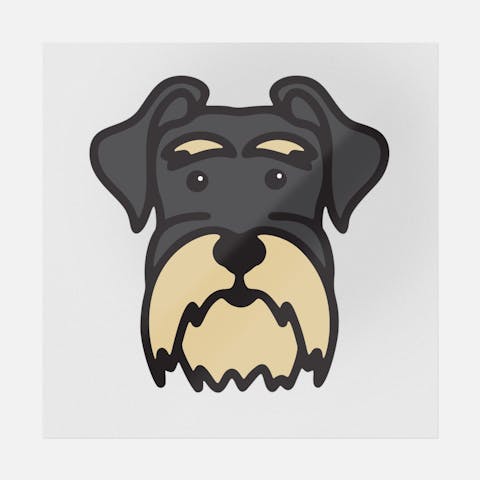 Miniature Schnauzer - Ninja Transfers