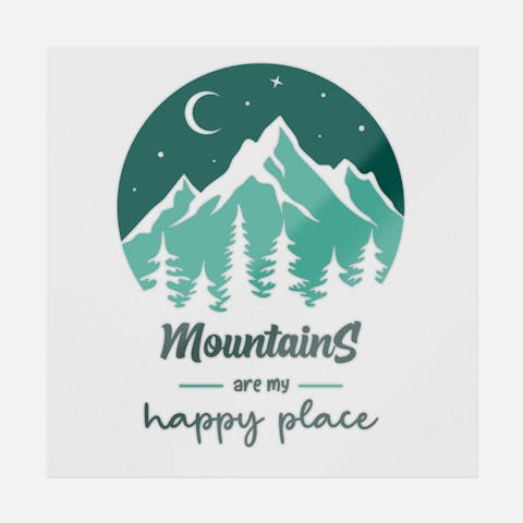 Mountains Are My Happy Place - Ninja Transfers