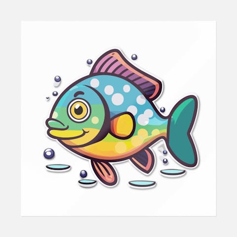 Multicolor Aqua Life - Ninja Transfers
