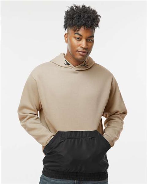 MV Sport 23112 Mixed Media Hooded Sweatshirt - Ninja Transfers