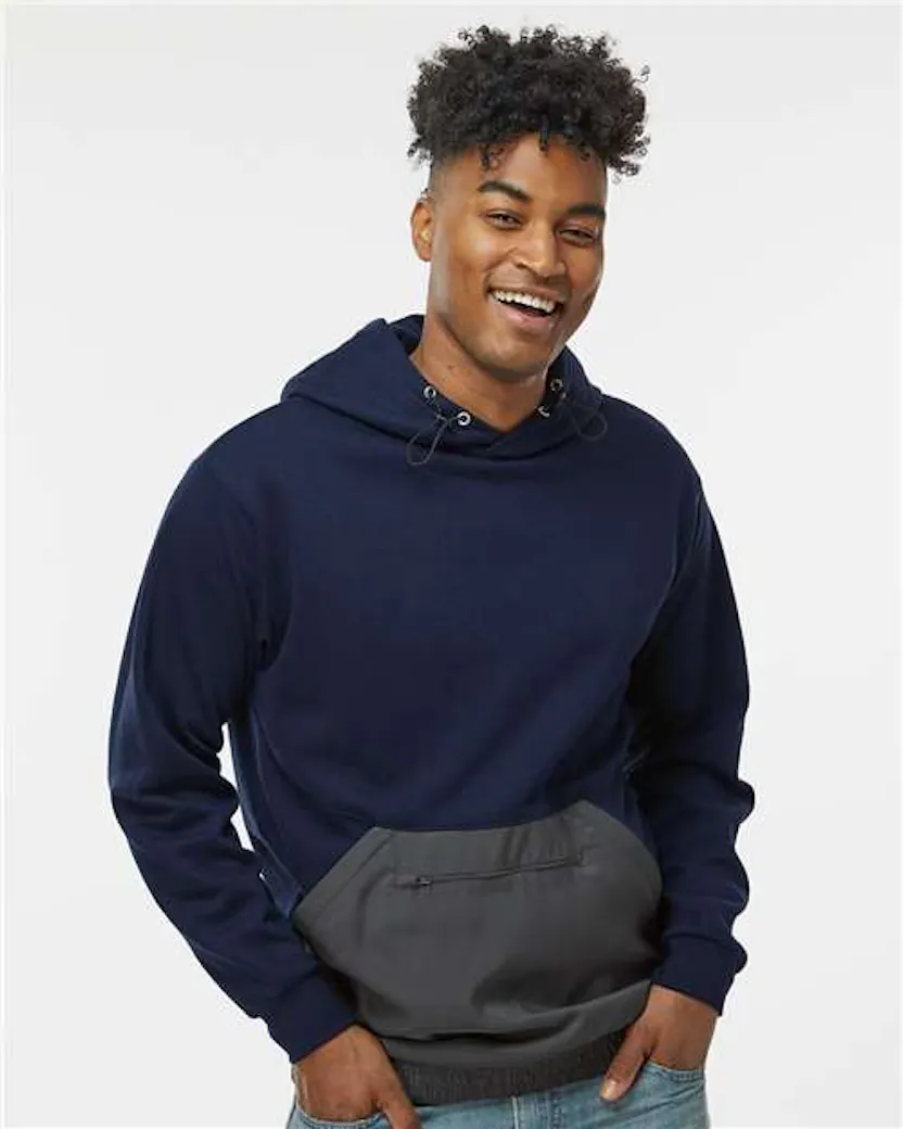 MV Sport 23112 Mixed Media Hooded Sweatshirt - Ninja Transfers