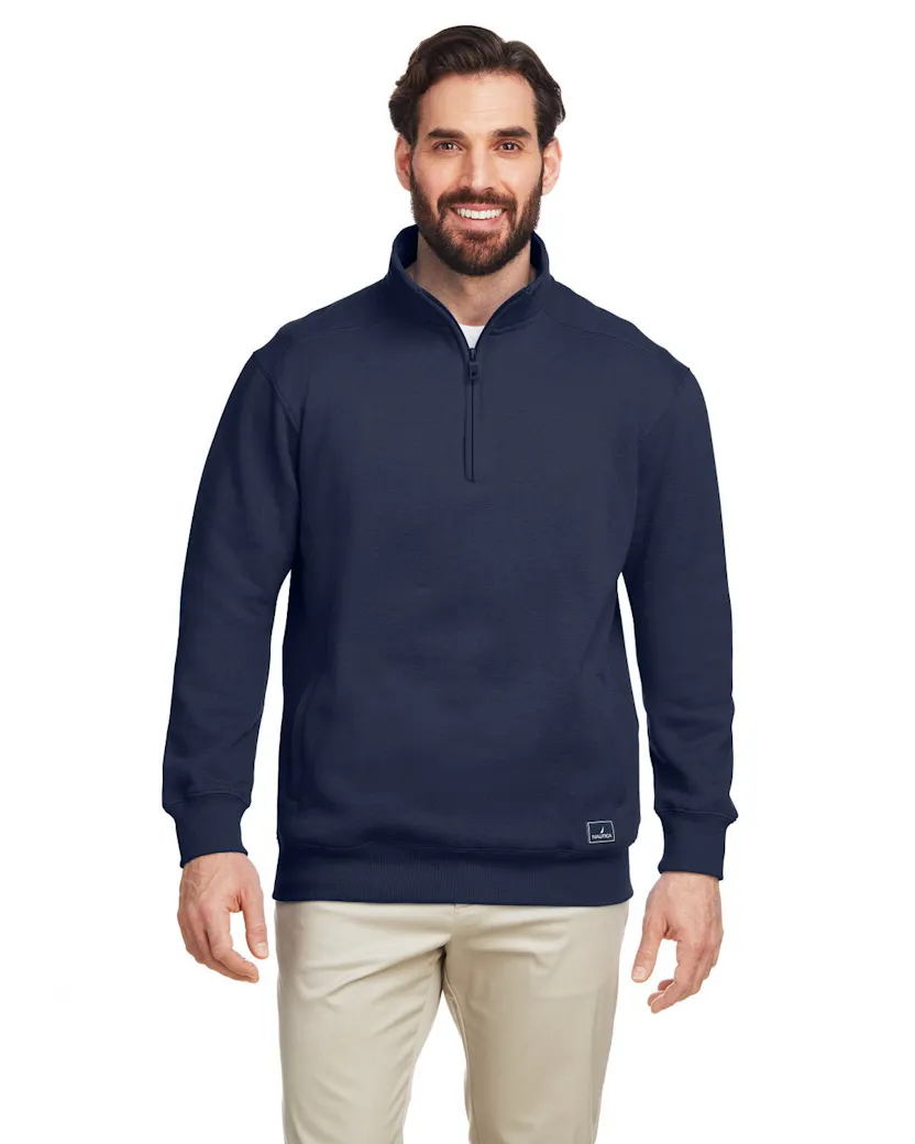 Nautica N17176 Men's Anchor Quarter - Zip Pullover - Ninja Transfers