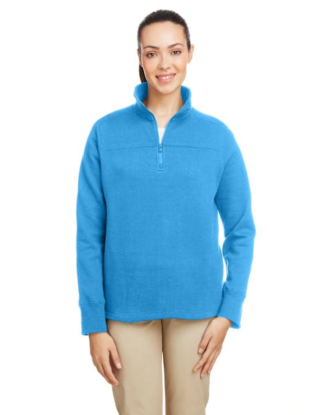 Nautica N17397 Ladies' Anchor Quarter - Zip Pullover - Ninja Transfers