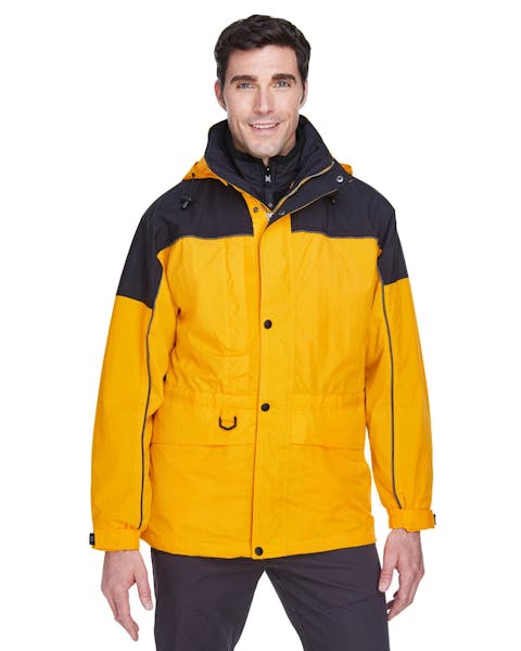 North End 88006 Adult 3 - in - 1 Two - Tone Parka - Ninja Transfers