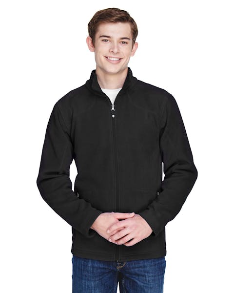 North End 88172 Men's Voyage Fleece Jacket - Ninja Transfers