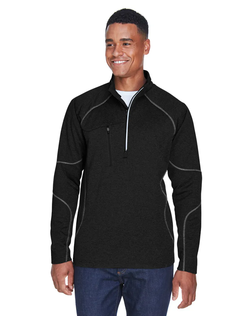 North End 88175 Adult Catalyst Performance Fleece Quarter - Zip - Ninja Transfers