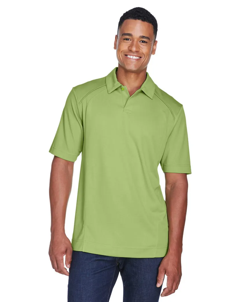 North End 88632 Men's Recycled Polyester Performance Piqu Polo - Ninja Transfers