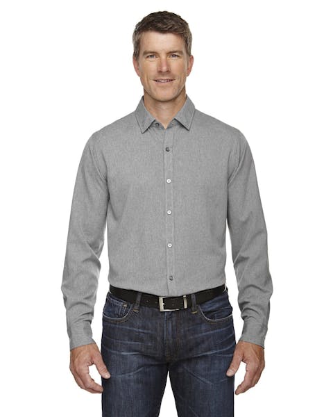 North End 88802 Men's Mlange Performance Shirt - Ninja Transfers