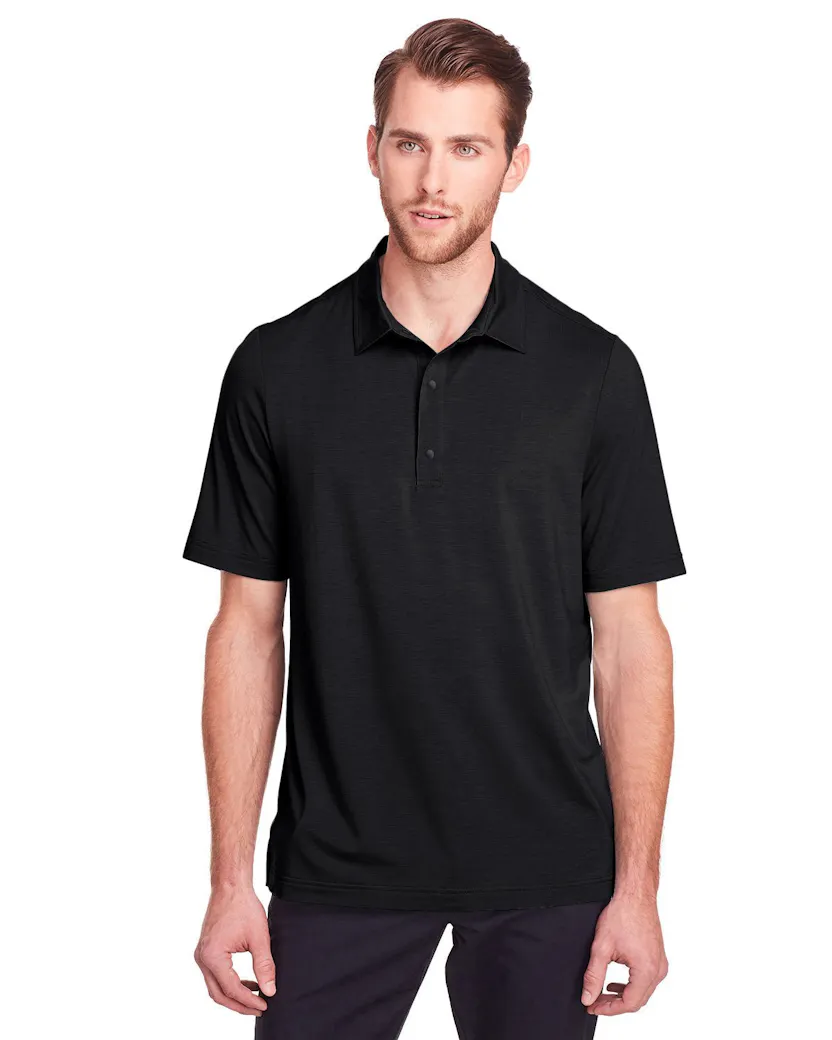 North End NE100 Men's Jaq Snap - Up Stretch Performance Polo - Ninja Transfers
