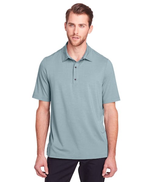 North End NE100 Men's Jaq Snap - Up Stretch Performance Polo - Ninja Transfers