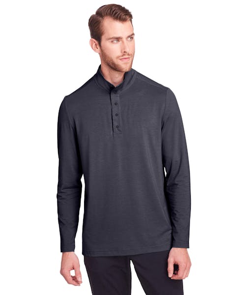 North End NE400 Men's Jaq Snap - Up Stretch Performance Pullover - Ninja Transfers