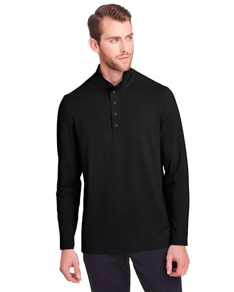 North End NE400 Men's Jaq Snap - Up Stretch Performance Pullover - Ninja Transfers