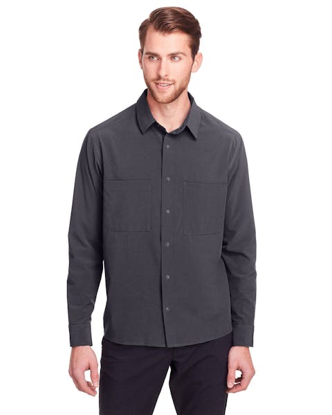 North End NE500 Men's Borough Stretch Performance Shirt - Ninja Transfers