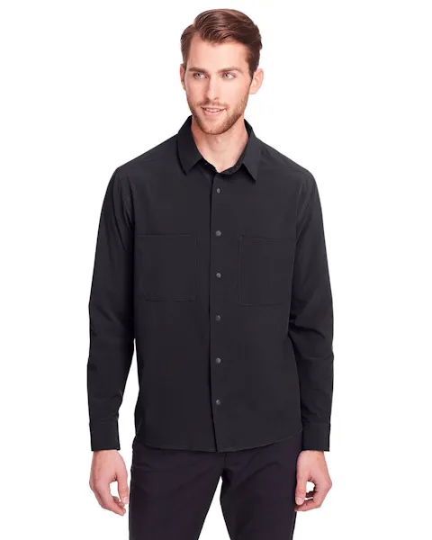 North End NE500 Men's Borough Stretch Performance Shirt - Ninja Transfers