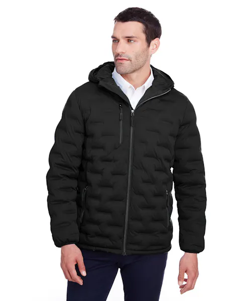North End NE708 Men's Loft Puffer Jacket - Ninja Transfers