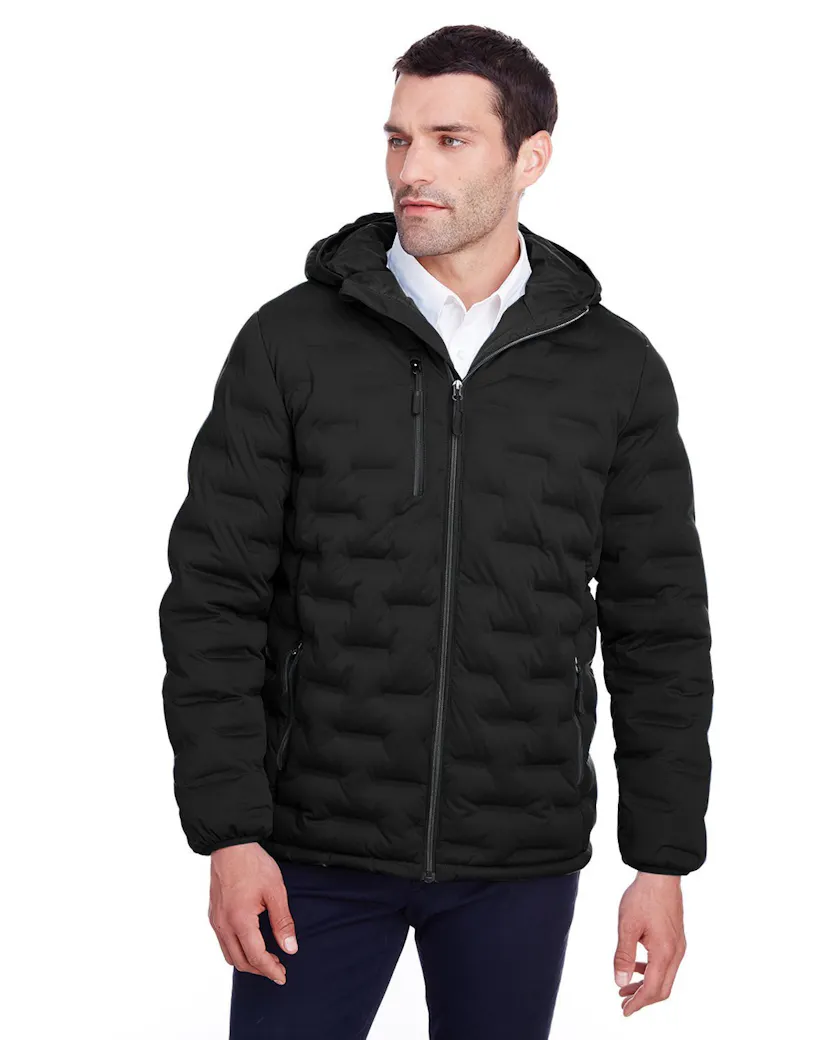 North End NE708 Men's Loft Puffer Jacket - Ninja Transfers