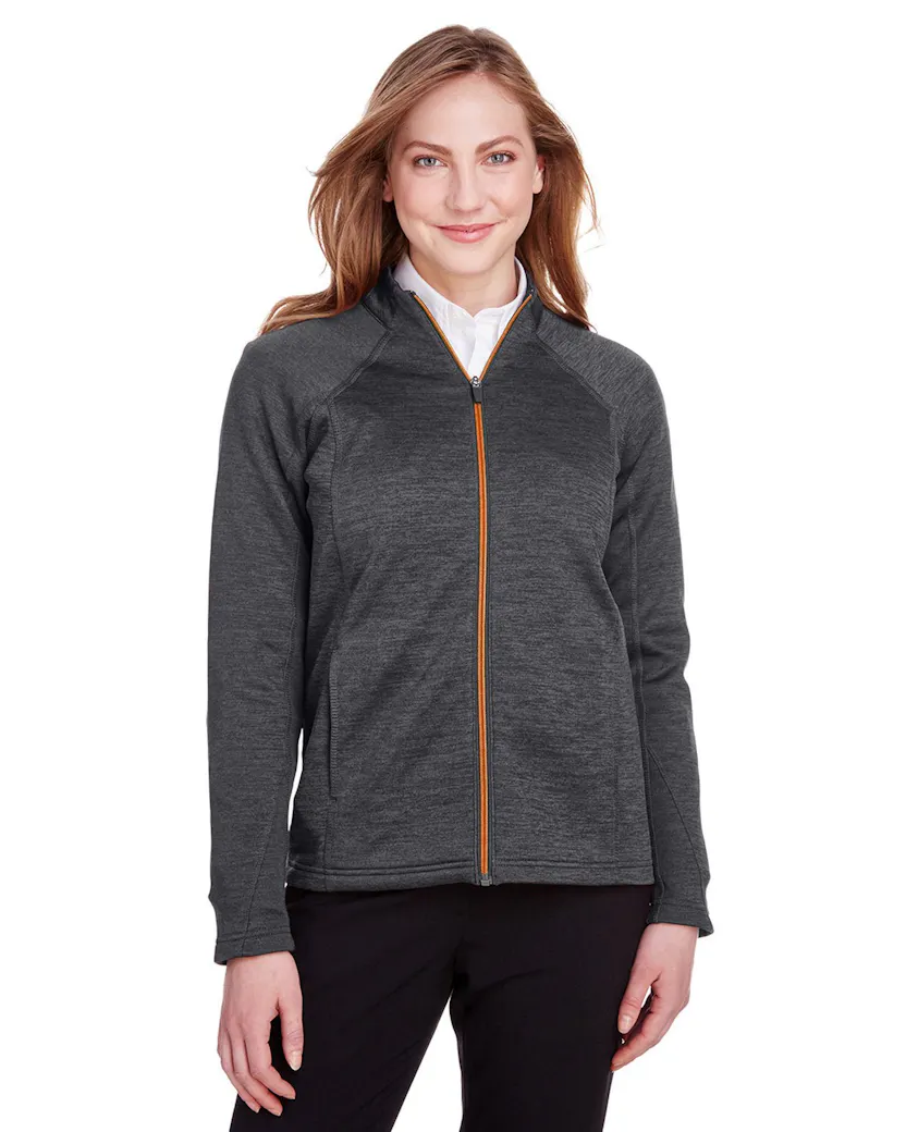 North End NE712W Ladies Flux 2.0 Full - Zip Jacket - Ninja Transfers